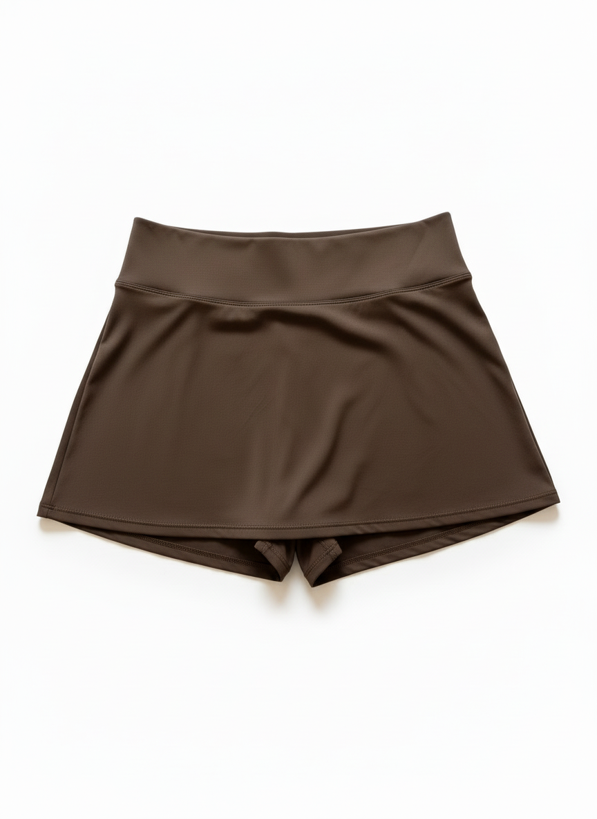 Jupe short sur fond blanc